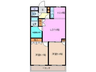 長島駅 徒歩30分 2階の物件間取画像